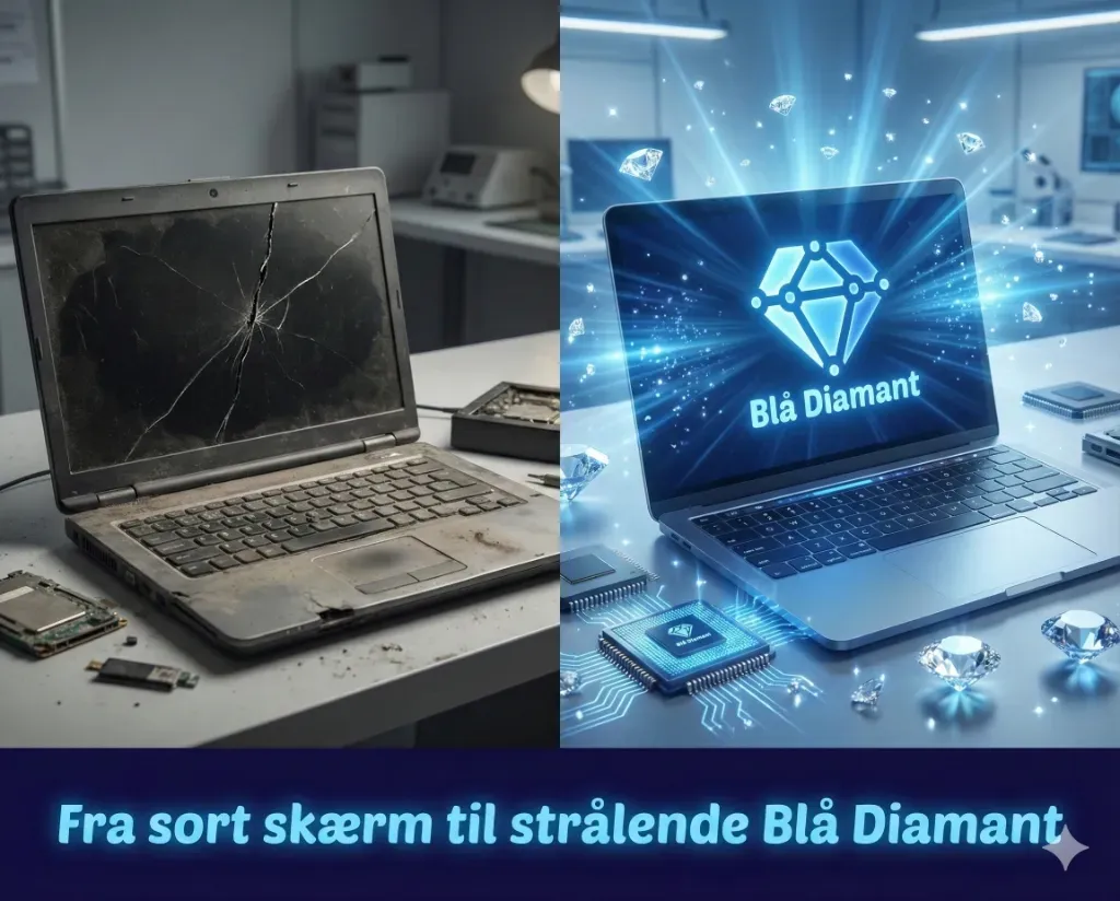 Laptop Reparation Før og Efter