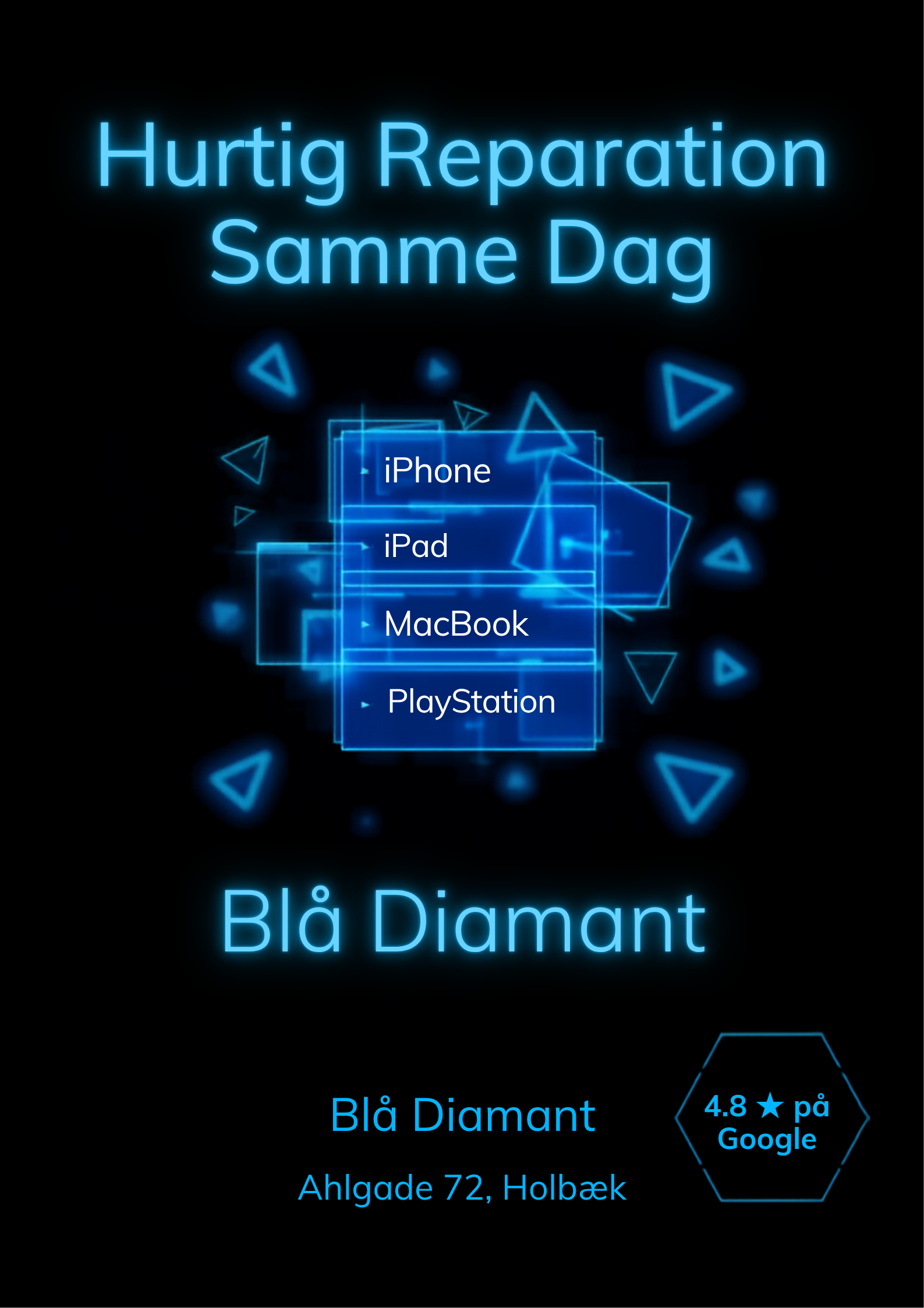 Hurtig Reparation Samme Dag – Blå Diamant, Ahlgade 72, Holbæk